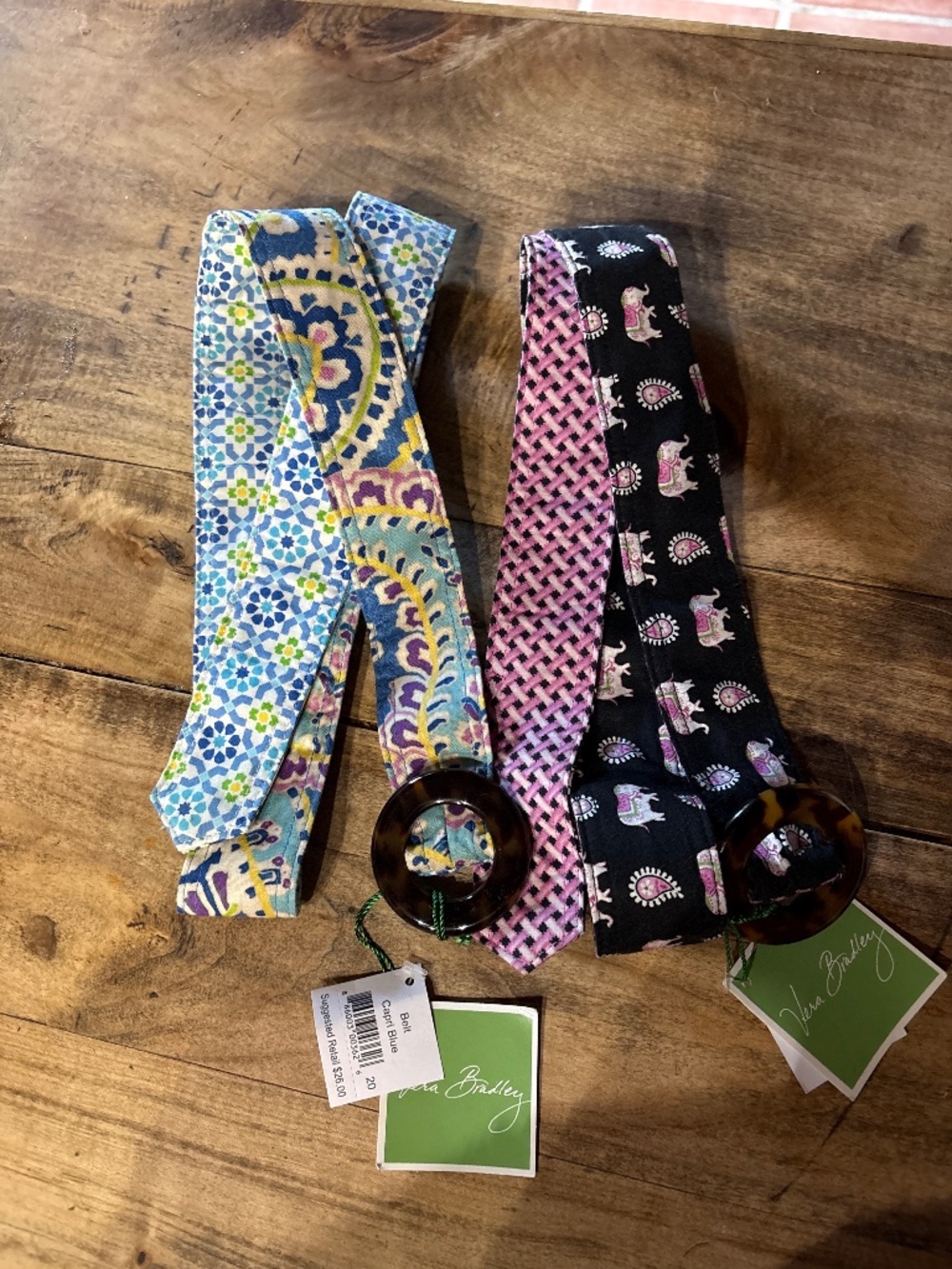 Vera Bradley Belts NWT, one size